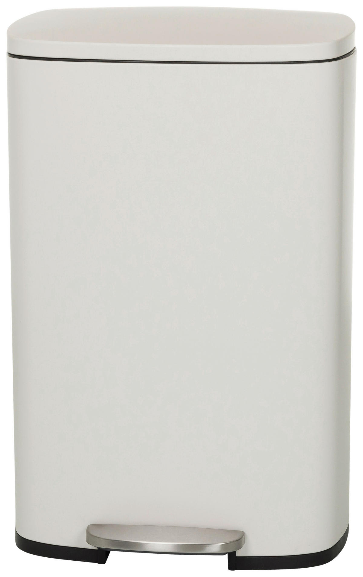 KOŠ NA ODPADKY  50 l - černá/béžová, Moderní, kov/plast (30/64/42,5cm) - MID.YOU