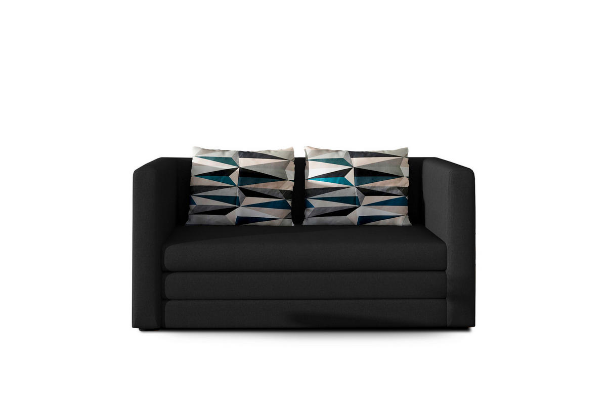 SCHLAFSOFA in Webstoff Anthrazit  - Anthrazit/Schwarz, Design, Kunststoff/Textil (132/62/70cm) - MID.YOU