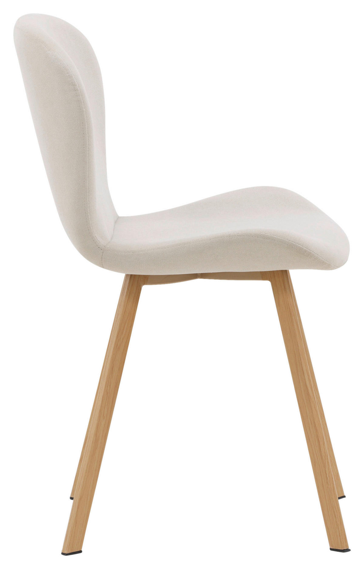 STOLSET 2 styck stål textilväv  - beige/ljusbrun, Design, metall/textil (48/80/50cm) - Livetastic