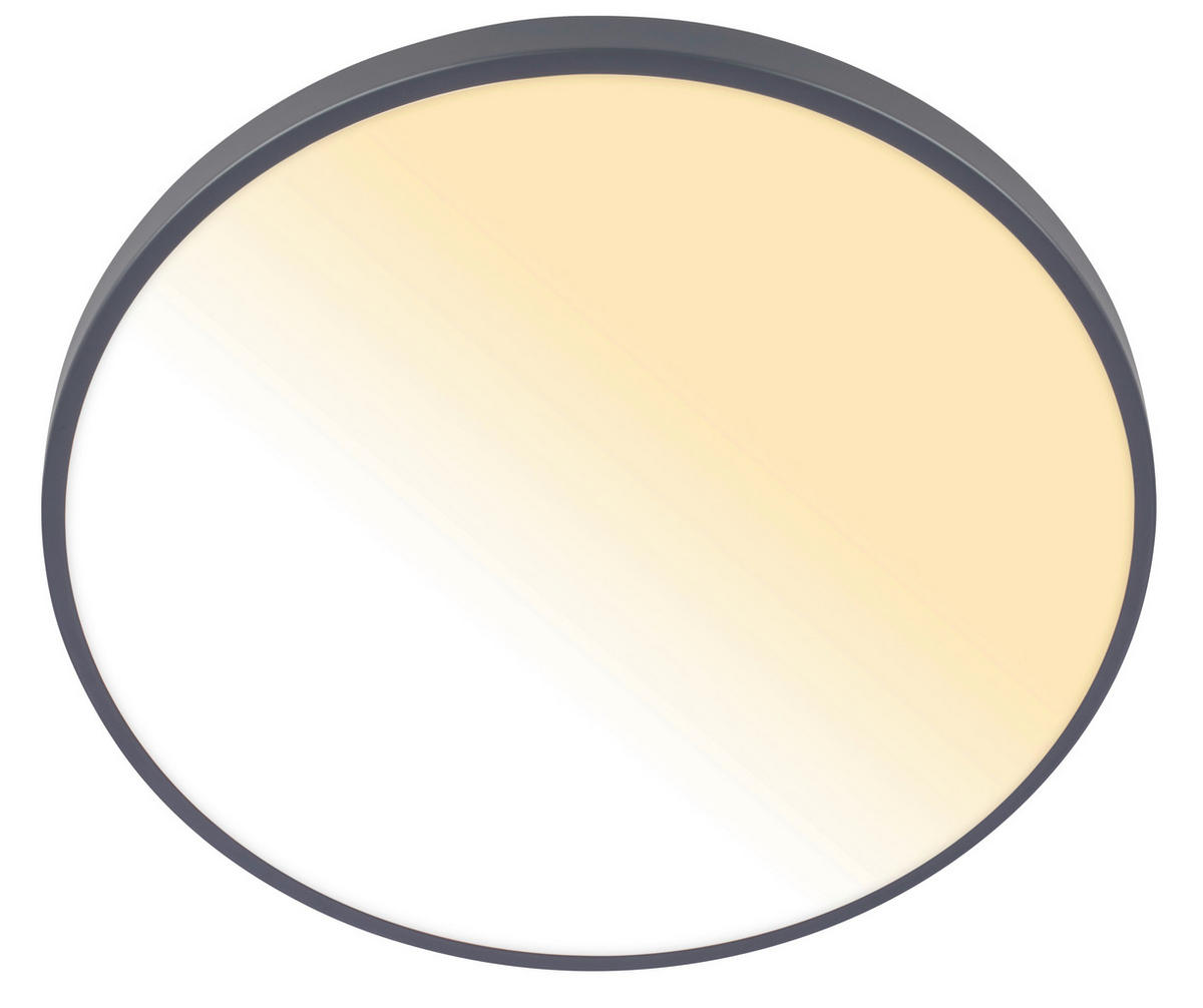 LED PLAFONJERA COMPETO  - antracit, Osnovno, metal/plastika (38/6,5cm)