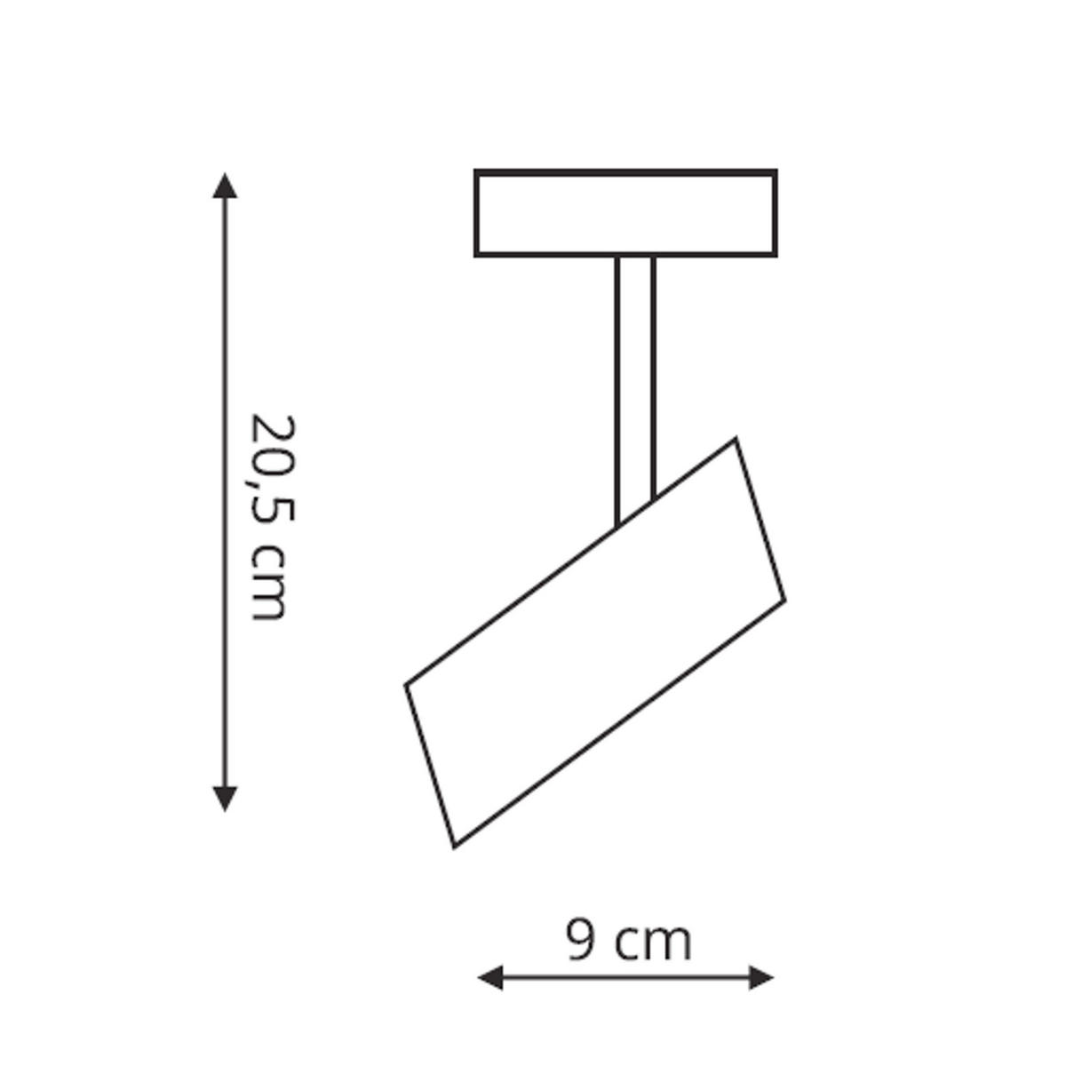 WANDLEUCHTE Futuro 9/20/20.5 cm  - Schwarz, Design, Metall (9/20/20.5cm)