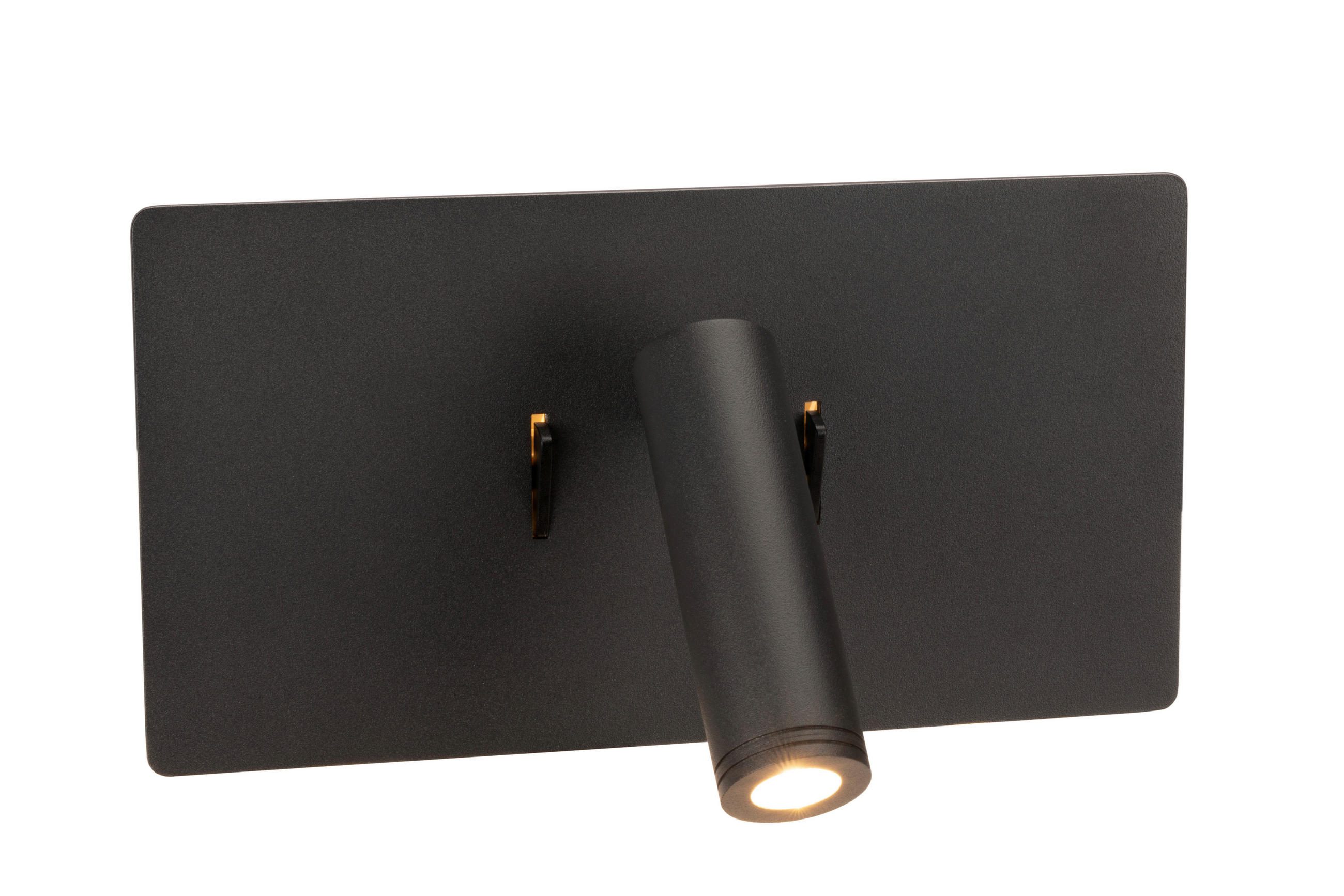 Novel Led-Wandleuchte Lancaster Schwarz 9-16x12x23 cm