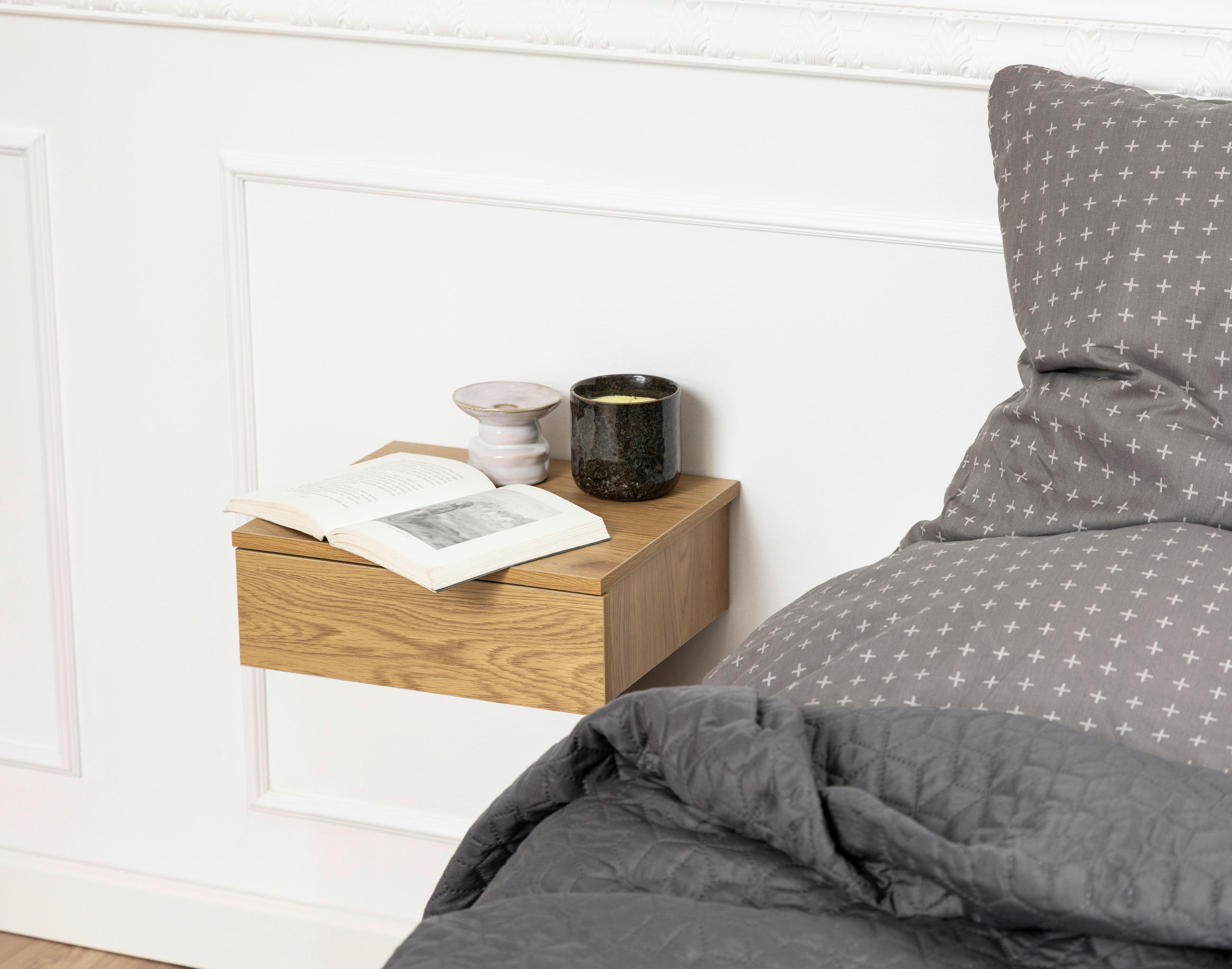NACHTSCHRANK 37/13/32 cm  - Wildeiche, MODERN, Holzwerkstoff (37/13/32cm) - MID.YOU