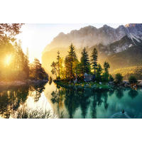 OBRAZ NA SKLE, krajina a příroda, 120/80 cm  - vícebarevná, Natur, papír/sklo (120/80cm) - Monee