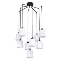 HÄNGLAMPA Bernabetta 78/150 cm  - vit/svart, Basics, metall/textil (78/150cm) - Eglo