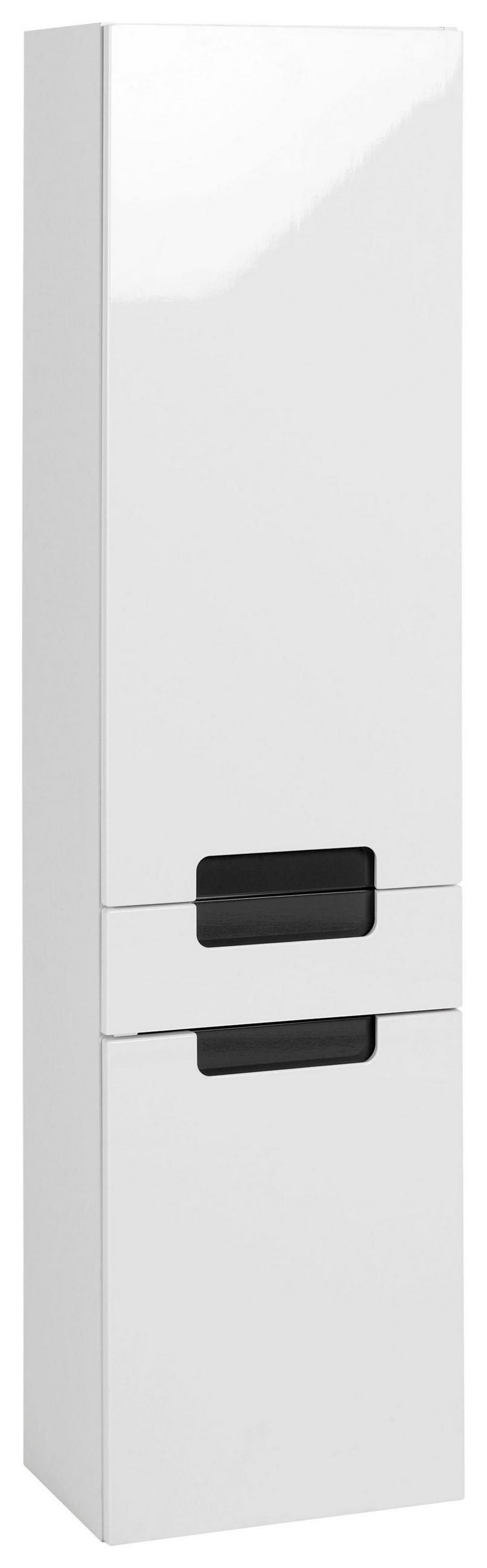 HOCHSCHRANK 40/154/27 cm - Anthrazit/Weiß, MODERN, Holzwerkstoff (40/154/27cm) - Held