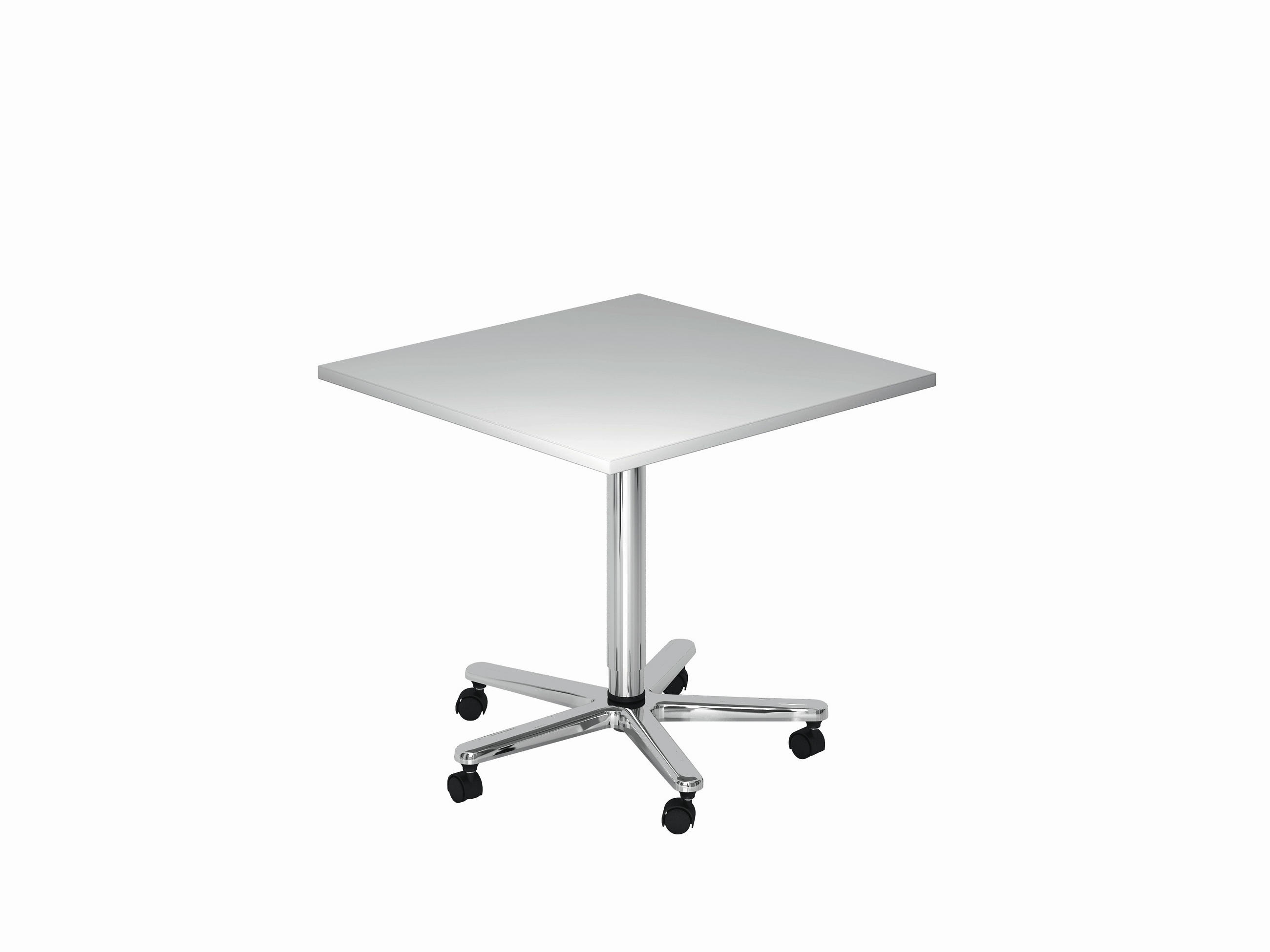 STEHTISCH 80/80/72-114 cm  - Chromfarben/Grau, KONVENTIONELL, Holzwerkstoff/Metall (80/80/72-114cm) - Venda