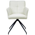 ARMLEHNSTUHL  in Eisen Cord  - Beige/Schwarz, Design, Textil/Metall (58/84/62,5cm) - Novel