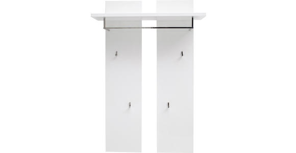 GARDEROBENPANEEL Weiß - Weiß, Design (91/135/25cm) - Novel
