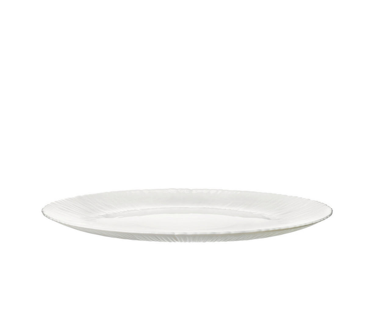 LAPOSTÁNYÉR 27 cm  - fehér, Basics, üveg (27cm)