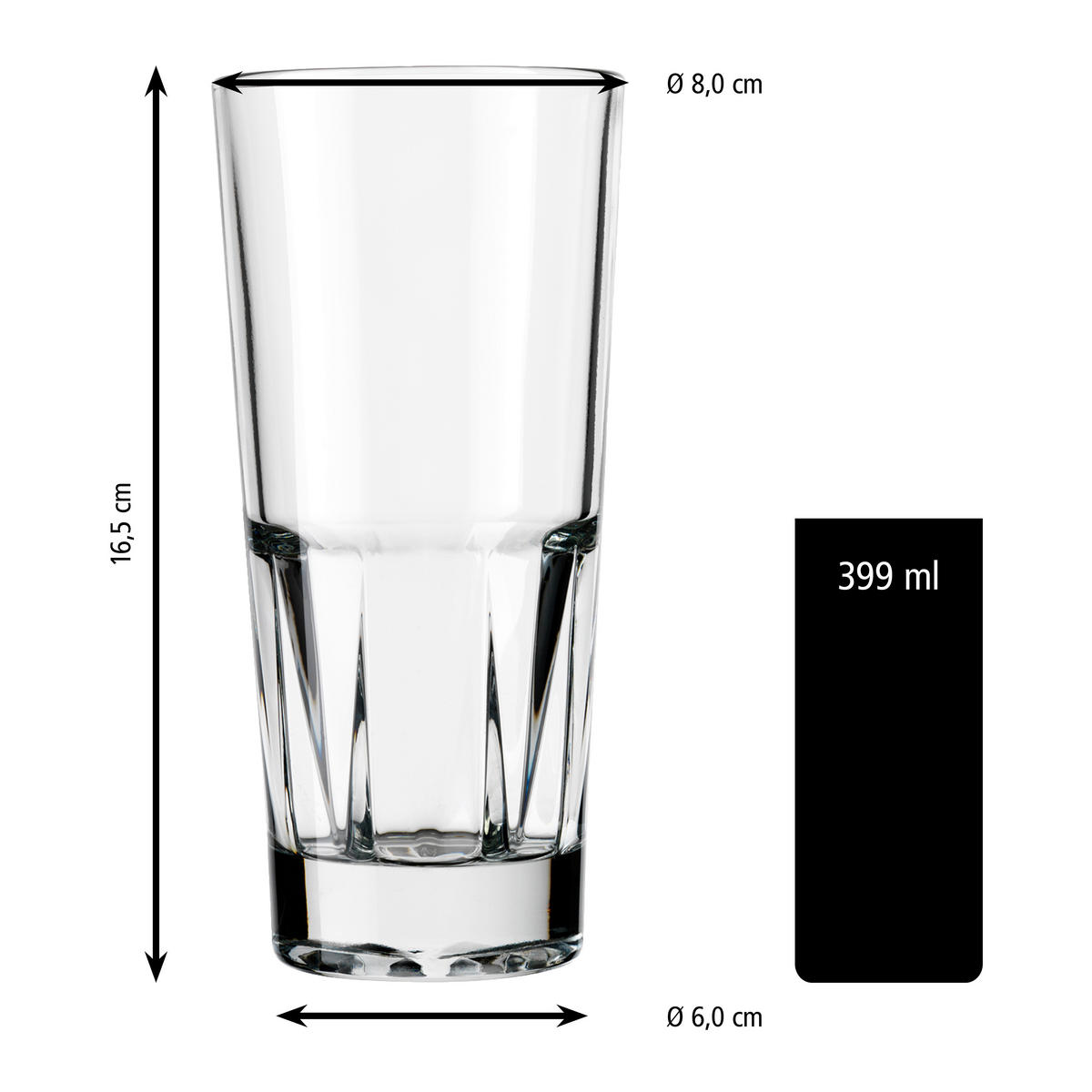 GLÄSERSET GALLERY  12-teilig  - Klar, Basics, Glas (8/16,5cm)