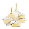 KOCHTOPFSET Padova Reserve 6-teilig  - Gelb/Goldfarben, Basics, Metall - GreenPan