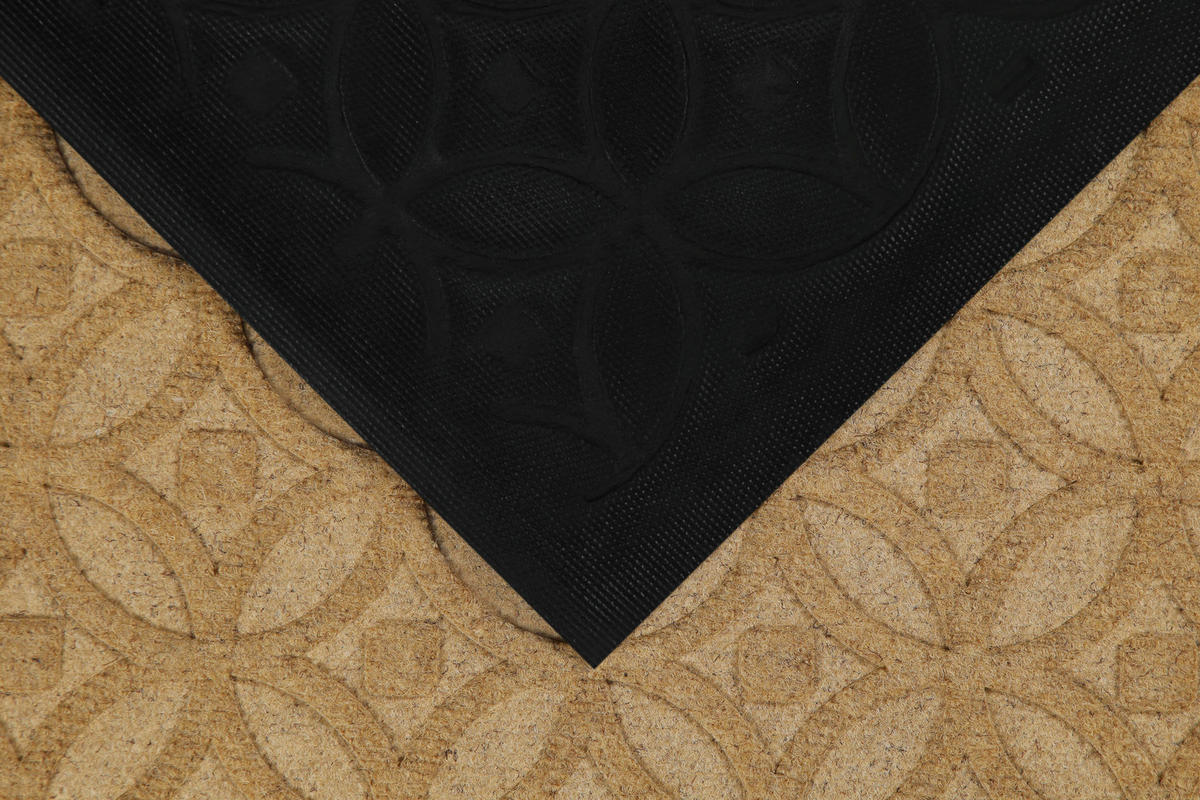 FUßMATTE 40/60 cm Midnight Mosaic  - Beige/Schwarz, KONVENTIONELL, Kunststoff/Textil (40/60cm) - WECON HOME