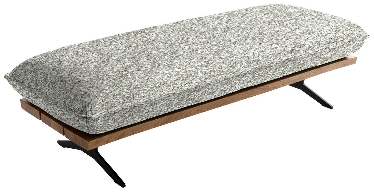 ECKSOFA Chenille, Flachgewebe Wildeiche, Ecru  - Wildeiche/Ecru, Design, Holz/Textil (161/284cm) - Koinor