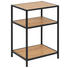 NACHTKÄSTCHEN in Schwarz, Eichefarben - Eichefarben/Schwarz, Trend, Holzwerkstoff/Metall (42,0/63,0/35,0cm) - Carryhome NACHTKÄSTCHEN in Schwarz, Eichefarben - Eichefarben/Schwarz, Trend, Holzwerkstoff/Metall (42,0/63,0/35,0cm) - Carryhome
