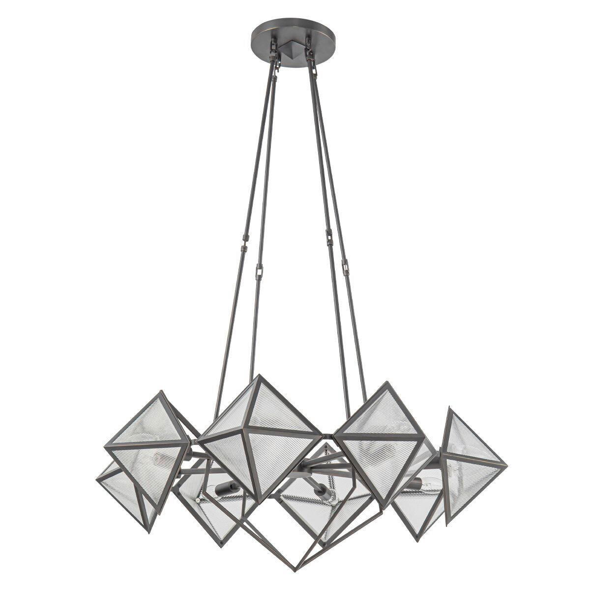 KRONLEUCHTER 29,5/76,2 cm   - Bronzefarben, KONVENTIONELL, Glas/Metall (29,5/76,2cm) - Elstead Lighting