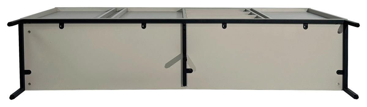 SIDEBOARD WABI  in 180/81/40 cm  - Schwarz/Grau, Design, Holz/Holzwerkstoff (180/81/40cm) - Xora