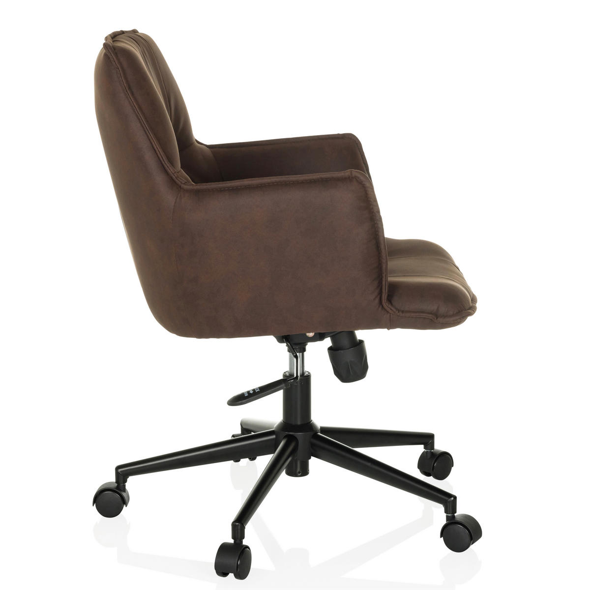 DREHSTUHL Dunkelbraun  - Dunkelbraun/Schwarz, MODERN, Kunststoff/Textil (54/85/70cm) - MID.YOU