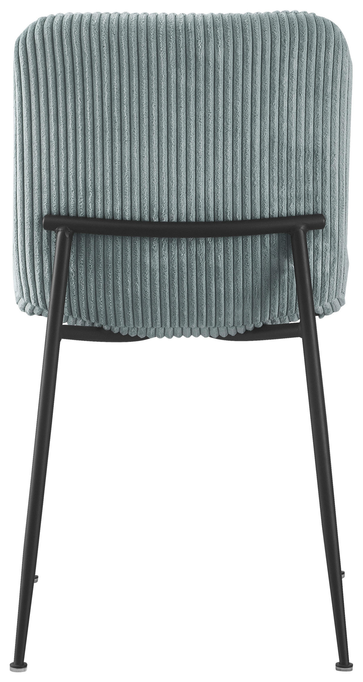 STUHL Cord Jadegrün  - Jadegrün/Schwarz, Design, Textil/Metall (43/83/56cm) - Xora