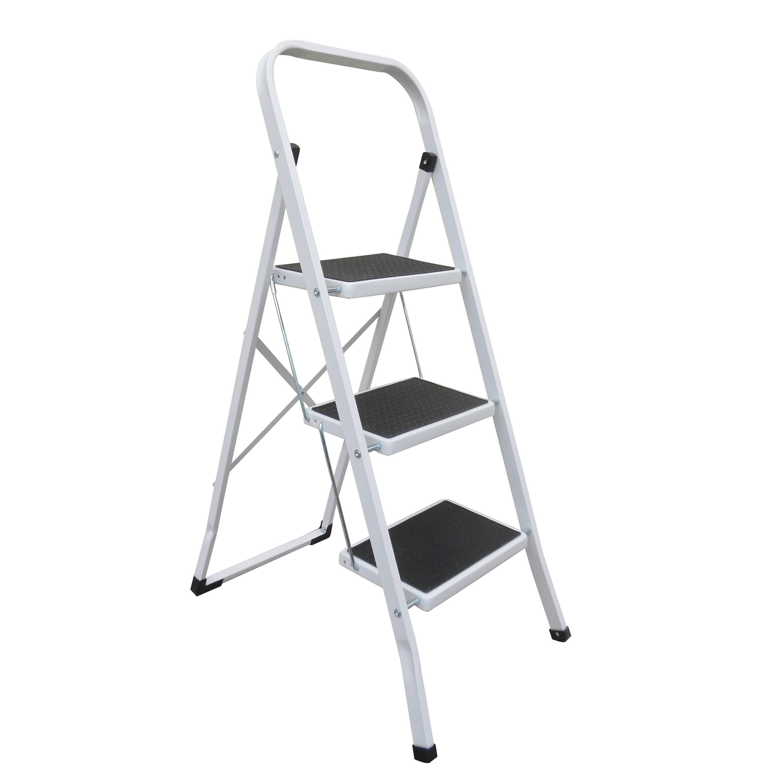 KLAPPTRITTLEITER - Weiß, Basics, Metall (46/105/71cm) - Spirella