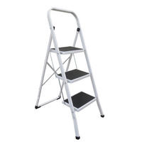 KLAPPTRITTLEITER - Weiß, Basics, Metall (46/105/71cm) - Spirella