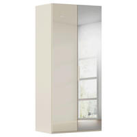 DREHTÜRENSCHRANK 101/235/61 cm,  in Champagner, 2-türig  - Champagner, Basics, Glas/Holzwerkstoff (101/235/61cm) - Novel