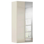 DREHTÜRENSCHRANK 101/223/61 cm,  in Champagner, 2-türig  - Champagner, Basics, Glas/Holzwerkstoff (101/223/61cm) - Novel