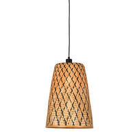 HÄNGLAMPA GOOD&MOJO  34/34/48 cm  - svart/naturfärgad, Trend (34/34/48cm) - Good & Mojo