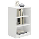 REGAL  55/84/36 cm Weiß  - Schwarz/Weiß, KONVENTIONELL, Holzwerkstoff (55/84/36cm) - Xora