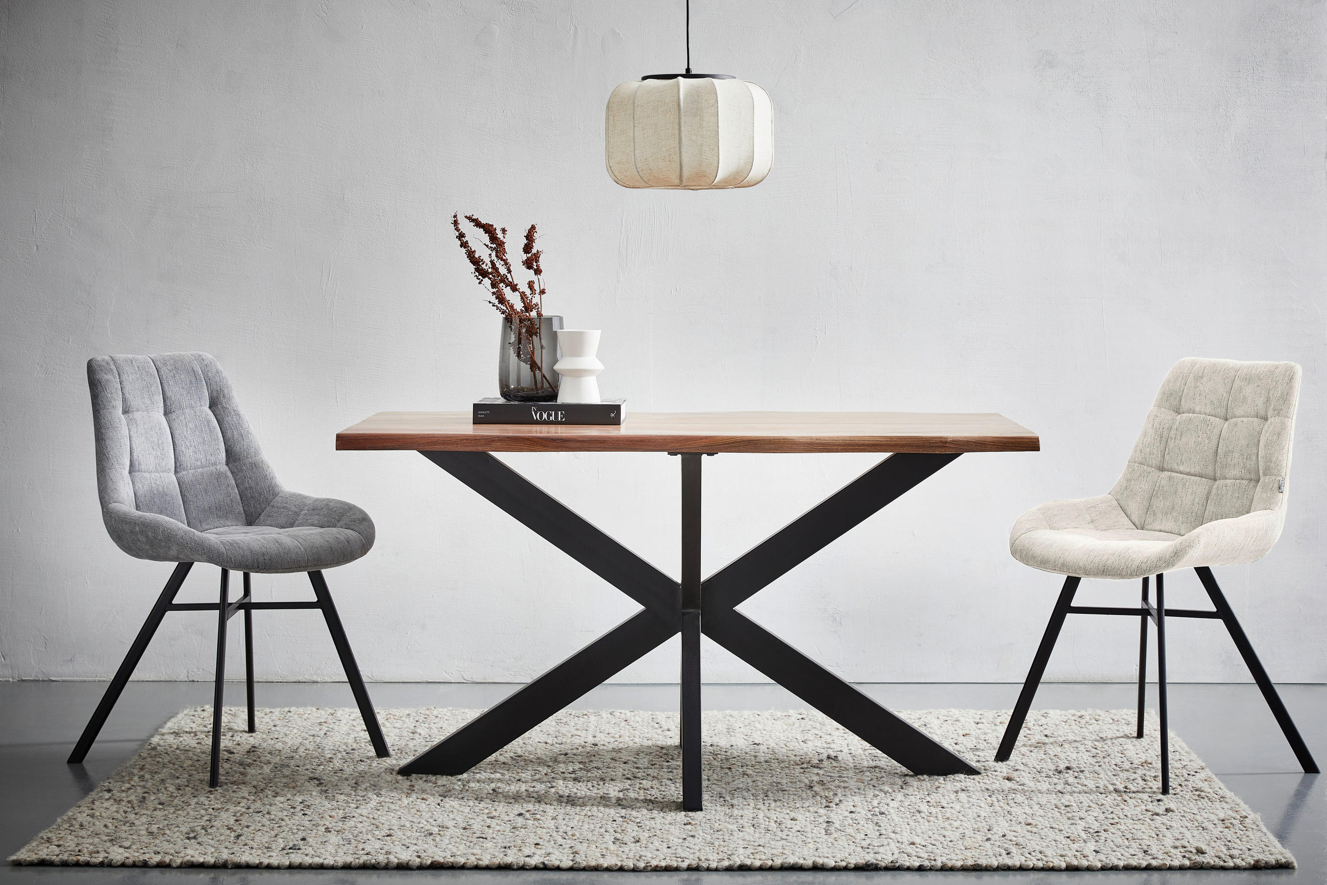 MATBORD i trä, metall 140/80/77 cm   - svart/akaciefärgad, Lifestyle, metall/trä (140/80/77cm) - Landscape