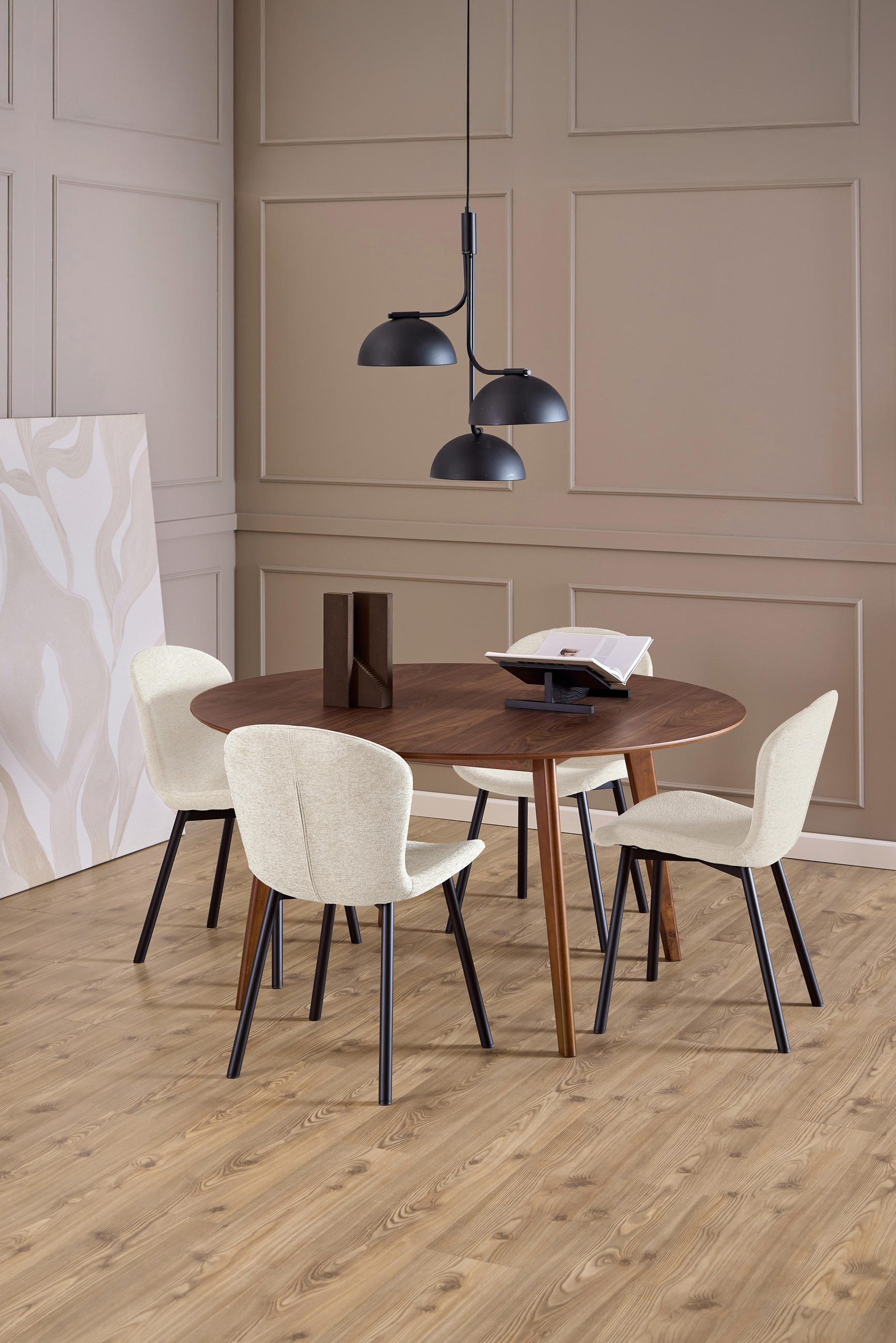 ŽIDLE, černá, béžová - černá/béžová, Trend, kov/textil (50/86/58cm) - MID.YOU