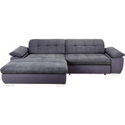 SEDACÍ SOUPRAVA, textil, šedá - šedá/barvy chromu, Design, kov/textil (180/265cm) - Carryhome