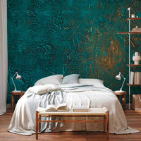 FOTOTAPETE - Türkis/Kupferfarben, Basics, Textil (300/210cm) - artgeist