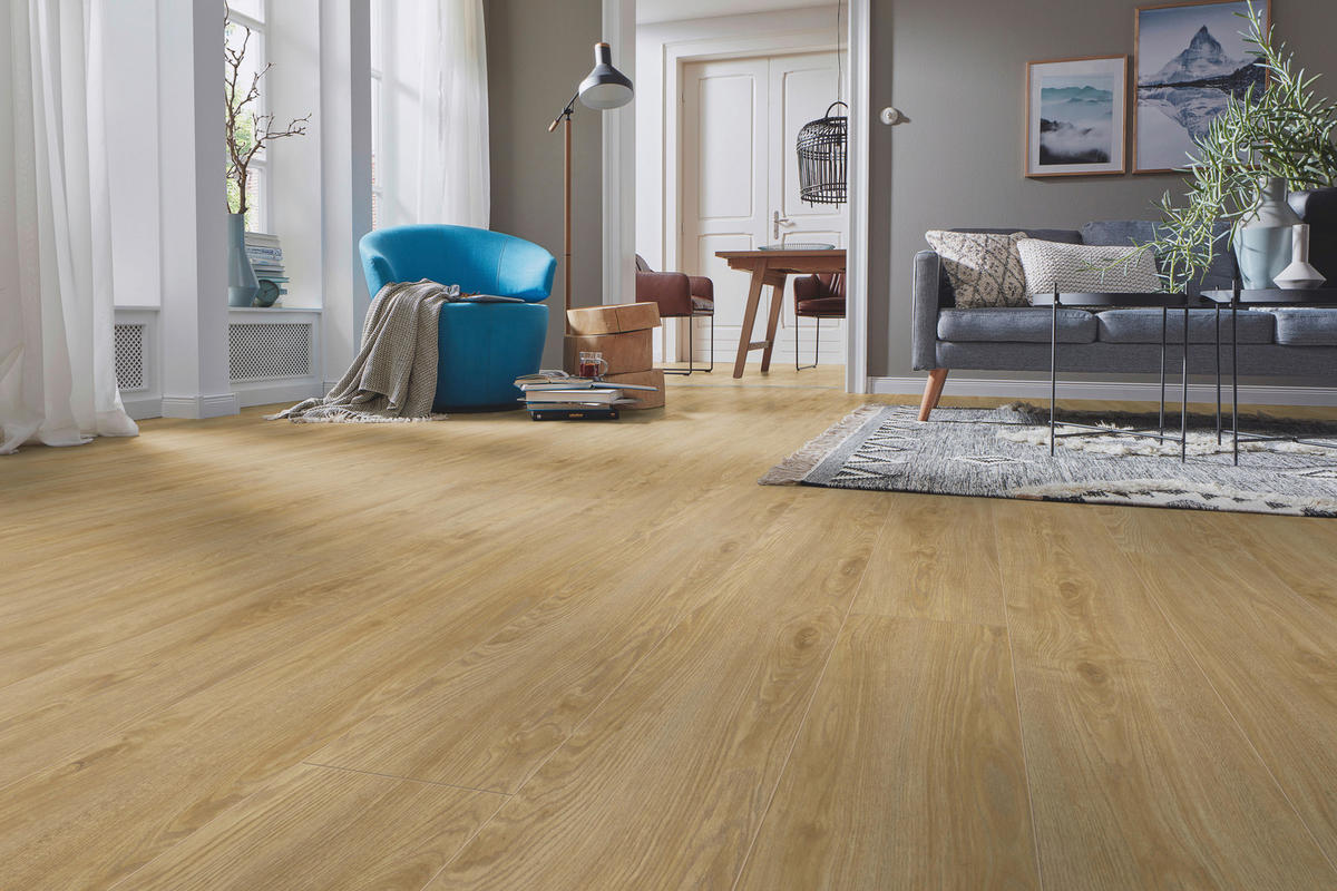 LAMINATBODEN Exquisit Plus  - Eichefarben, KONVENTIONELL, Holz (138.0/24.4/0.8cm)