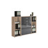 AKTENSCHRANK 172,6/113,6/33 cm  - Anthrazit Hochglanz/Sonoma Eiche, MODERN, Holzwerkstoff (172,6/113,6/33cm) - MID.YOU