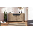 SIDEBOARD  in 170/90/40 cm  - Schwarz/Eiche Artisan, Basics, Holzwerkstoff/Kunststoff (170/90/40cm) - Carryhome