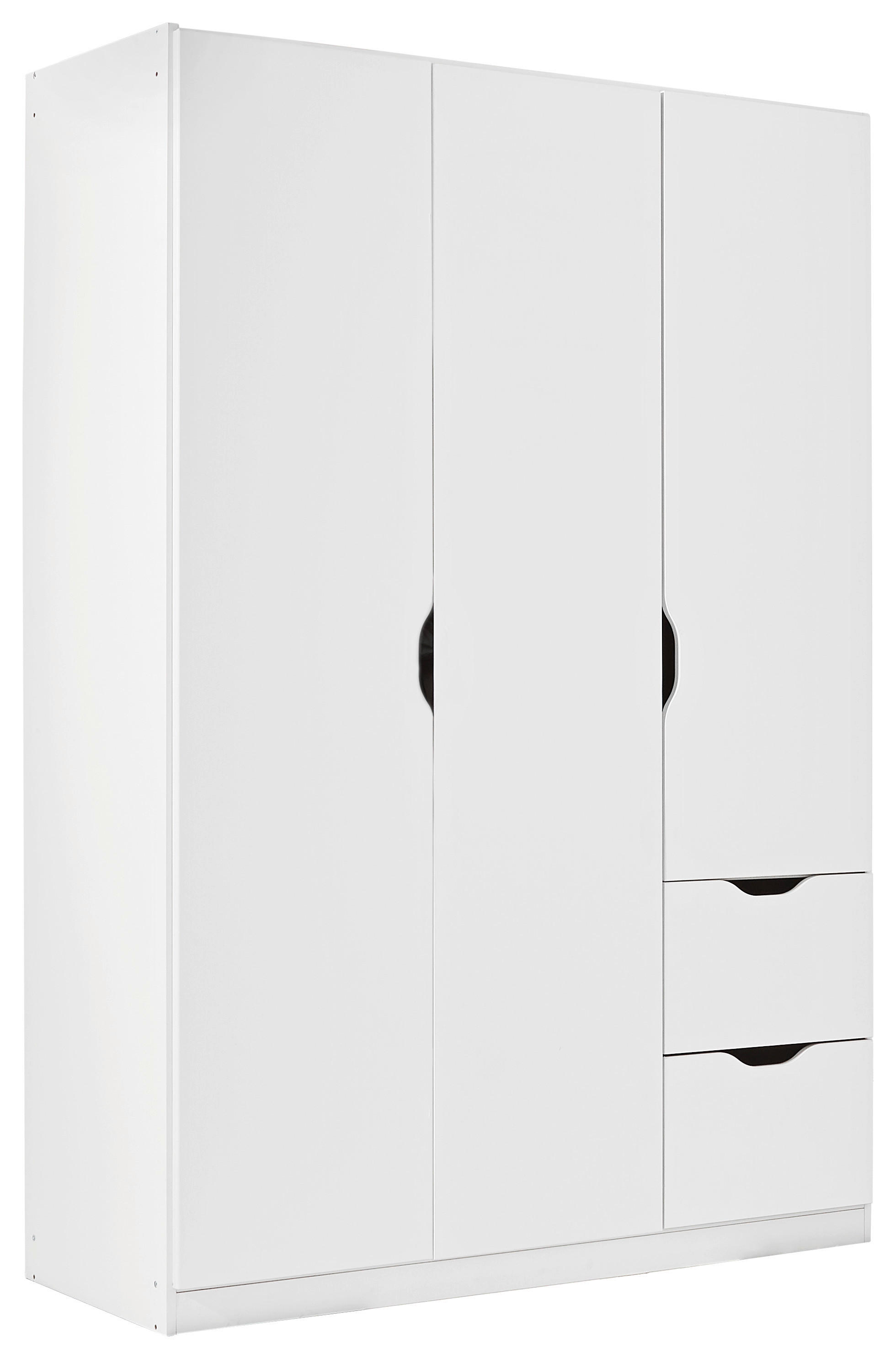 Kleiderschrank 112-türig in Weiß mit 12 Schubladen