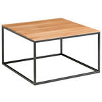 COUCHTISCH in Holz, Metall 70/70/41,5 cm  - Eichefarben/Schwarz, MODERN, Holz/Metall (70/70/41,5cm) - Johann Jakob