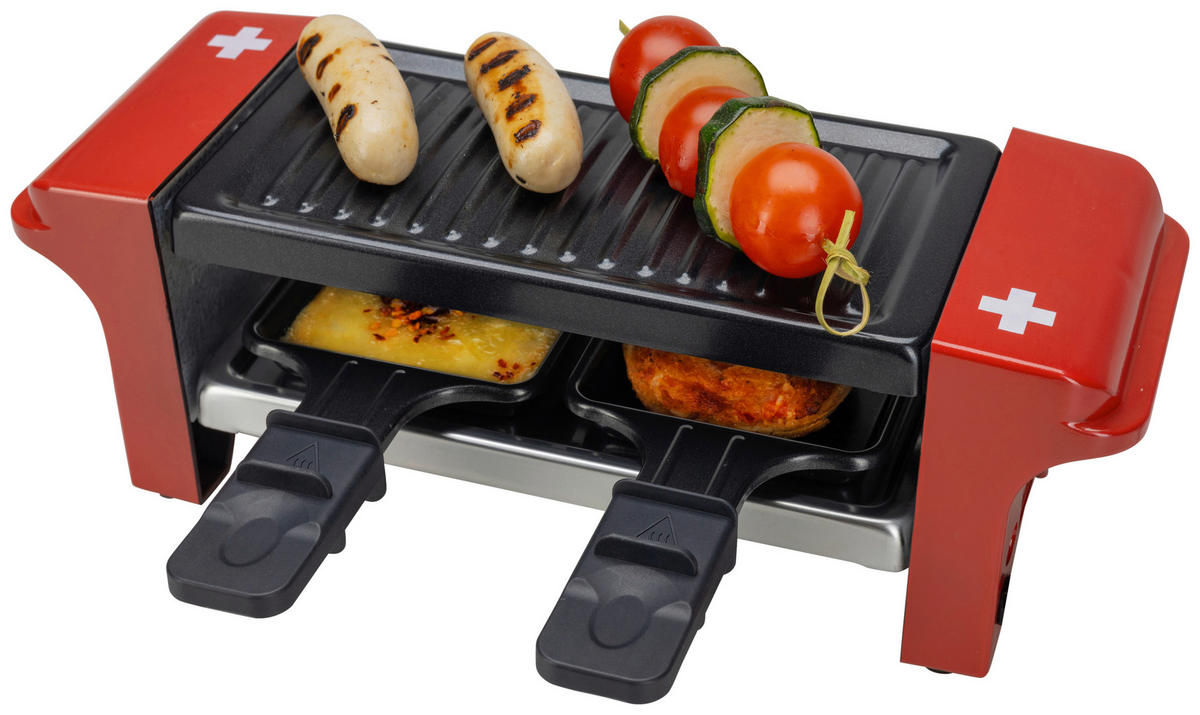 RACLETTE-GRILL  - Rot, Basics, Kunststoff/Metall (31,5/19,5/11cm) - Nouvel