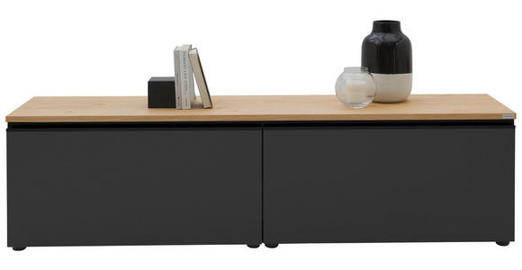 LOWBOARD  180/46/41 cm  erweiterbar, Typenauswahl, Beimöbel erhältlich, umfangreiches Zubehör erhältlich, stehend, hängend  - Eichefarben/Anthrazit, Design, Holzwerkstoff/Kunststoff (180/46/41cm) - Dieter Knoll
