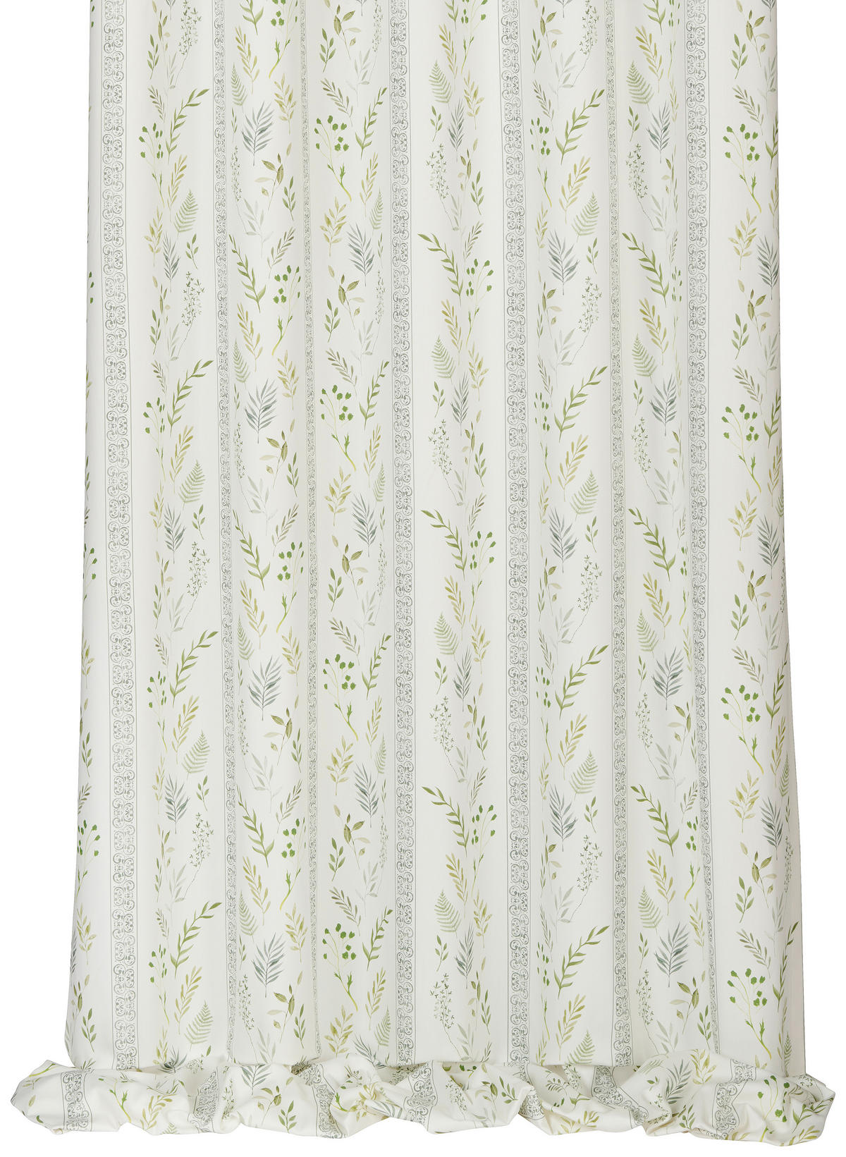 VORHANGSTOFF per lfm blickdicht  - Schwarz/Hellgrün, KONVENTIONELL, Textil (140cm) - Esposa