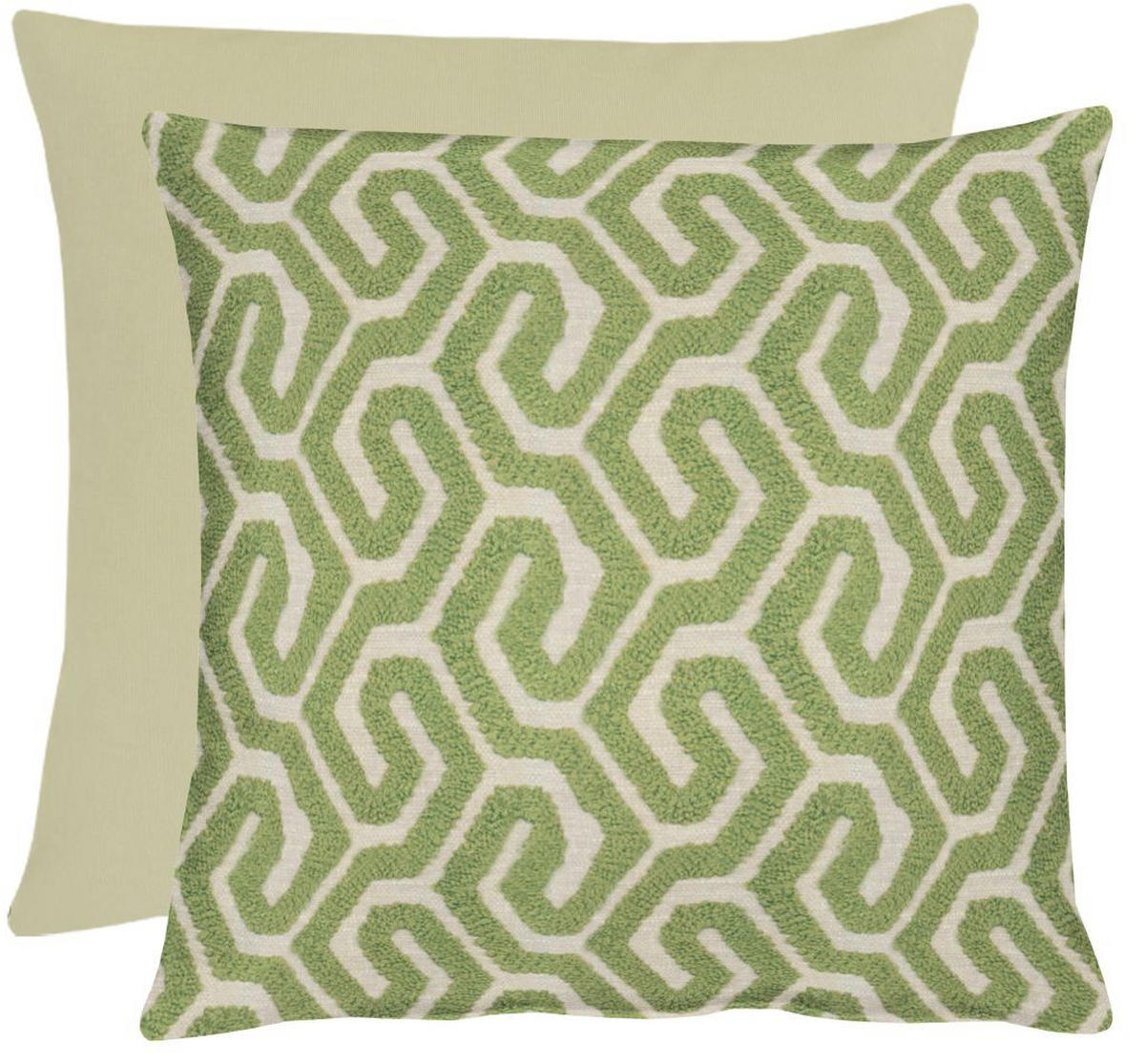 KISSENHÜLLE UNIQUE  46/46 cm  - Naturfarben/Grün, Basics, Textil (46/46cm) - Dieter Knoll