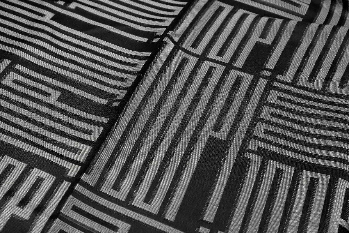ÖSENSCHAL FINE BARS blickdicht 140/250 cm   - Schwarz, Basics, Textil (140/250cm) - Joop!