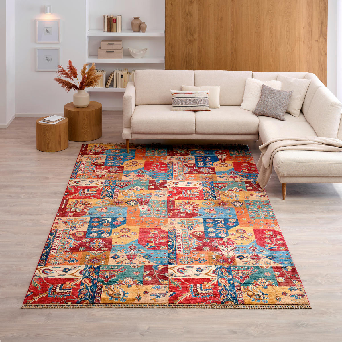 ORIENTTEPPICH 120/180 cm Ersari Patchwork Multicolor  - Multicolor, LIFESTYLE, Textil (120/180cm) - Cazaris