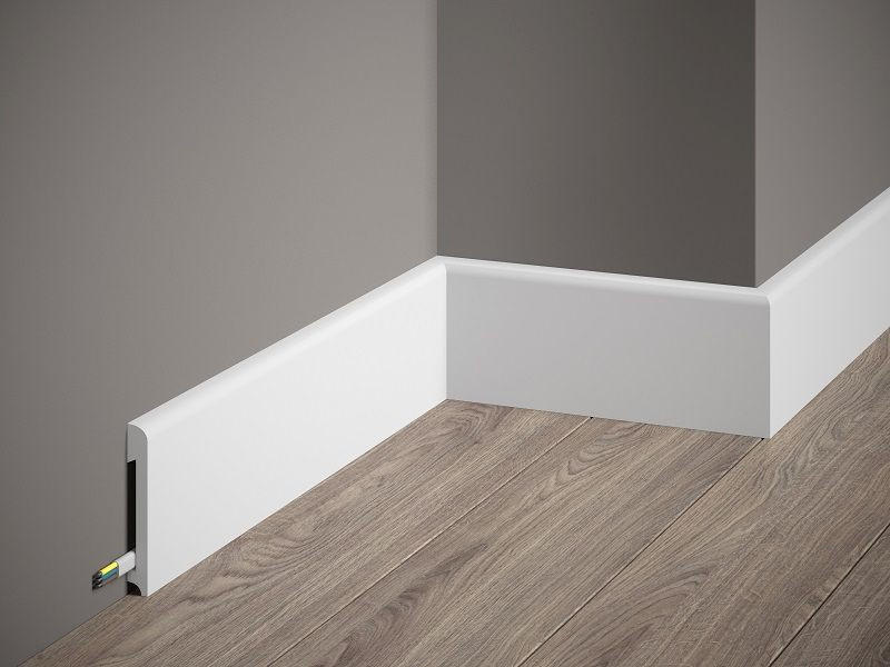 ZIDNA DEKORACIJA     200/1,4/7,8 cm      - bijela, Basics, plastika (200/1,4/7,8cm)