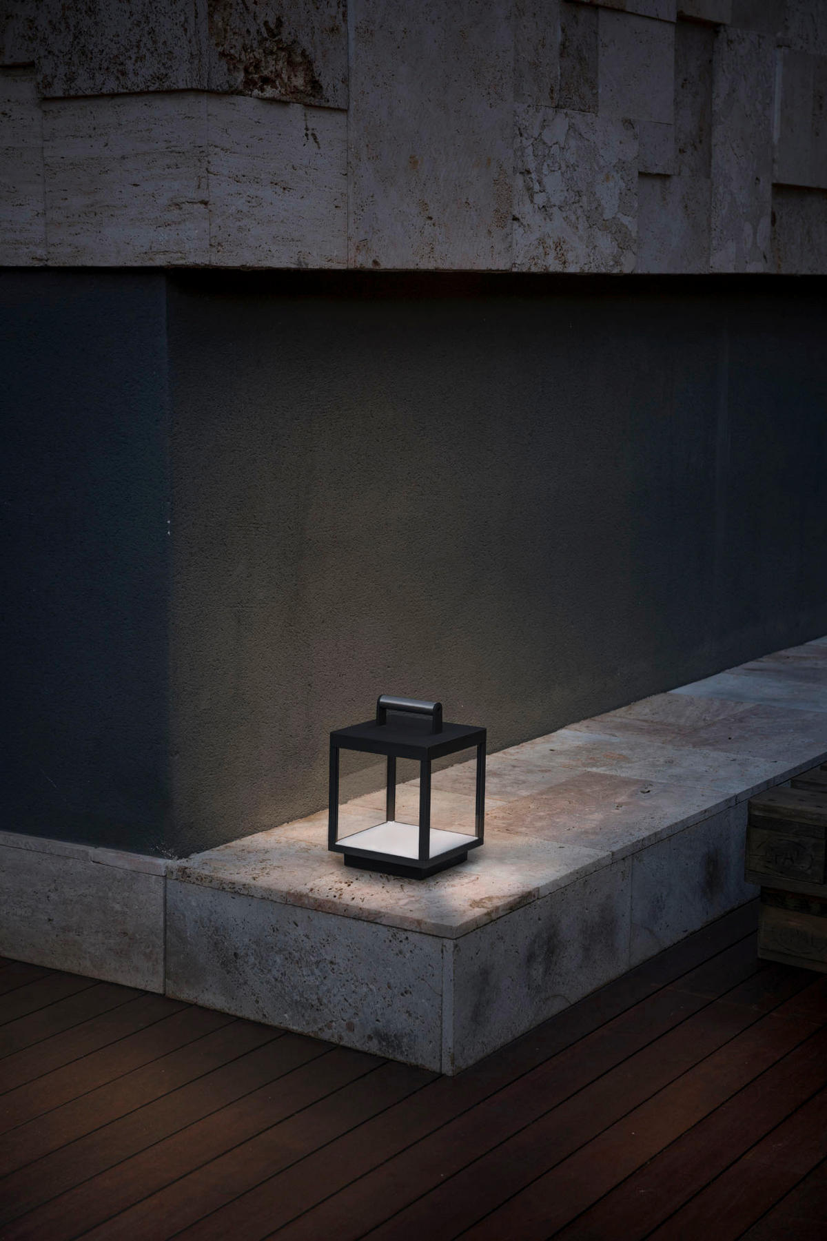 AKKU-TISCHLEUCHTE 18/18/26.8 cm  - Dunkelgrau, Design, Metall (18/18/26.8cm)