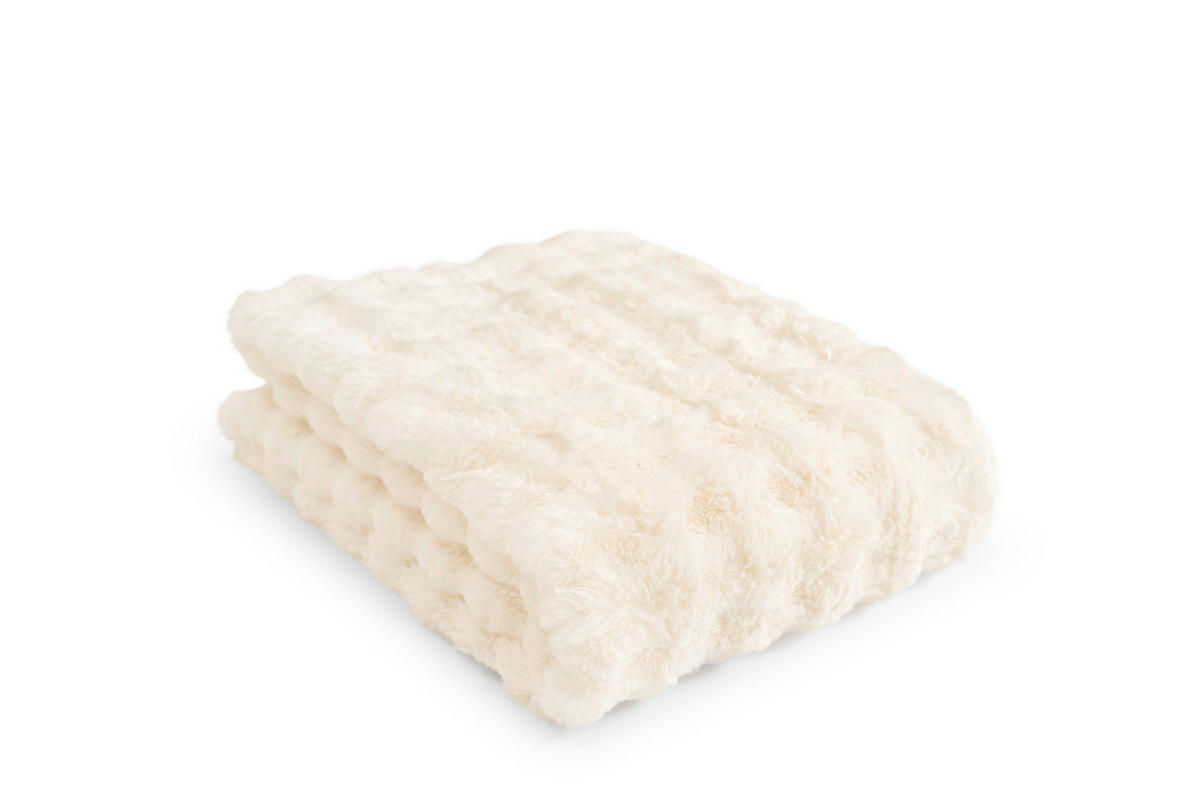COUVERTURE ALINE 140/200 cm  - couleur écru, Basics, textile (140/200cm)