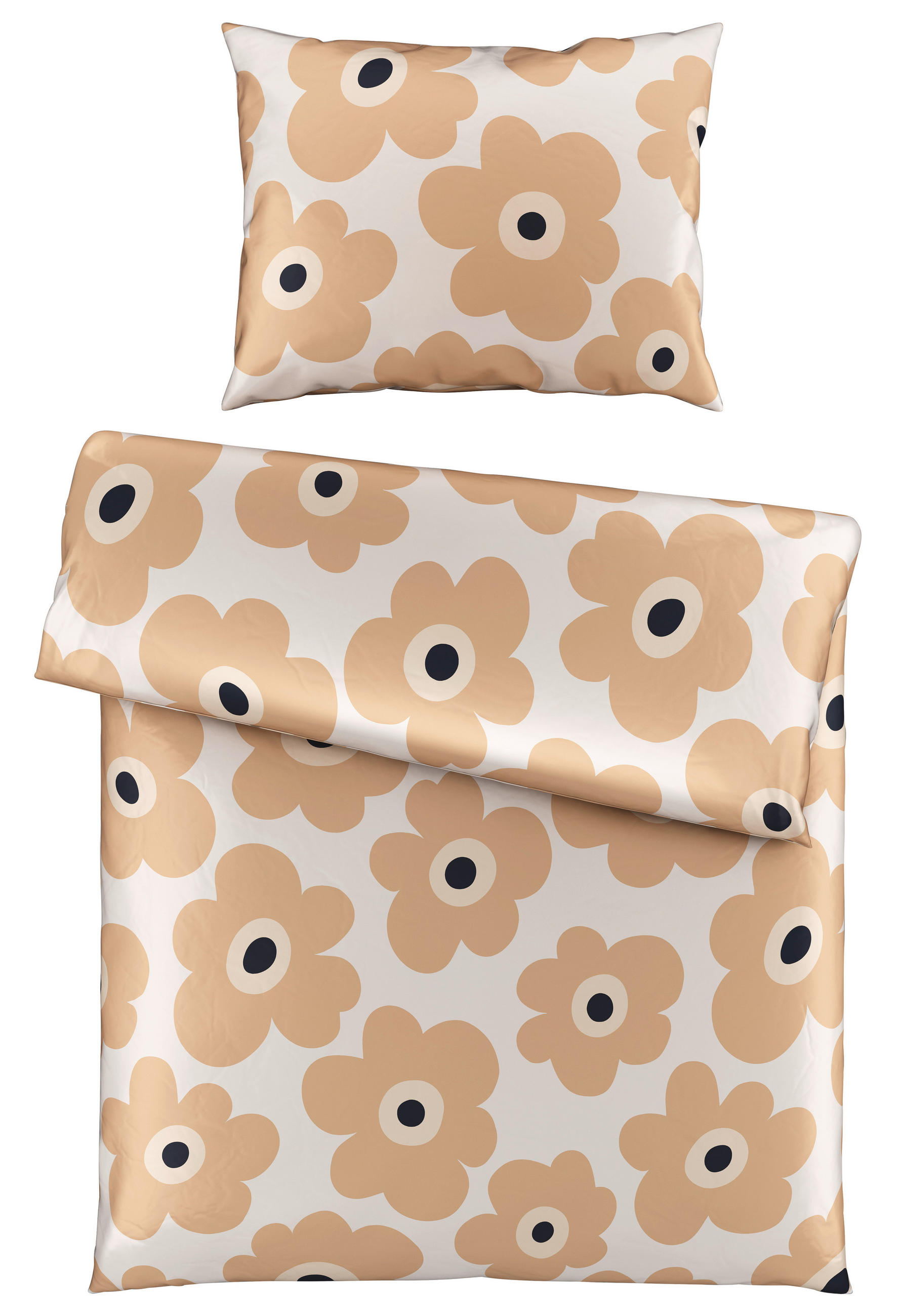 Bio:Vio POSTEĽNÁ BIELIZEŇ, satén, béžová, 140/200 cm