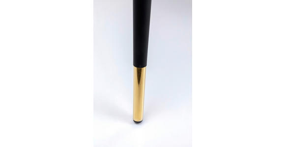 STUHL , , Samt  - Beige/Goldfarben, Design, Textil/Metall (52/81/58cm) - Ambia Home