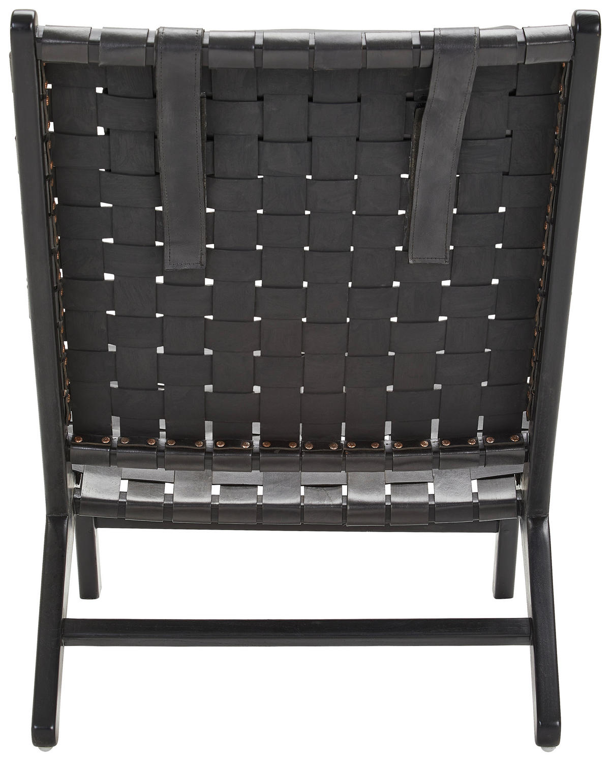FOTEL - fekete, Basics, bőr/fa (65/98/90cm) - MID.YOU